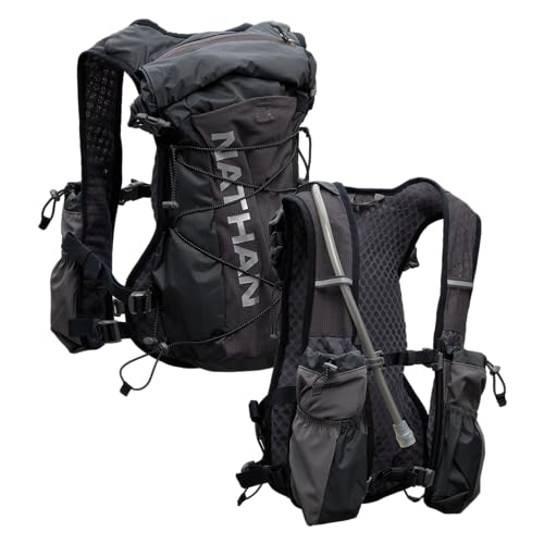Nathan TrailMix Women's Running Vest/Hydration Pack. 12L (12 Liters) | 2L Bladder Included (2 liters). Zipper, Pockets.