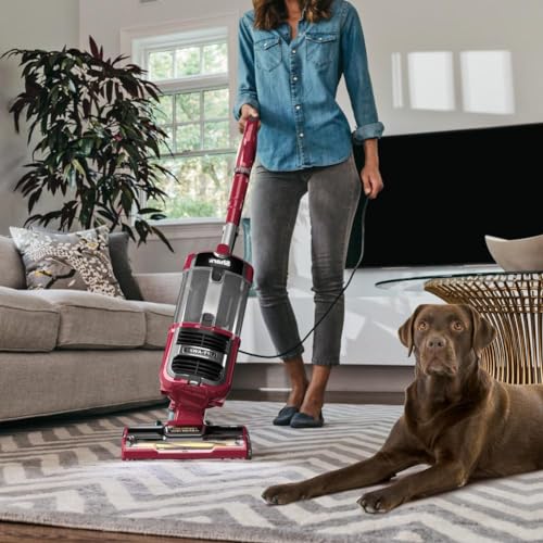 Shark NV151 Navigator Swivel Pro Complete Upright Vacuum with HEPA Filtration, Swivel Steering, Pet Power Brush, Crevice Tool & Upholstery Tool, for Pet Hair & Multi-Surface Cleaning, Navy