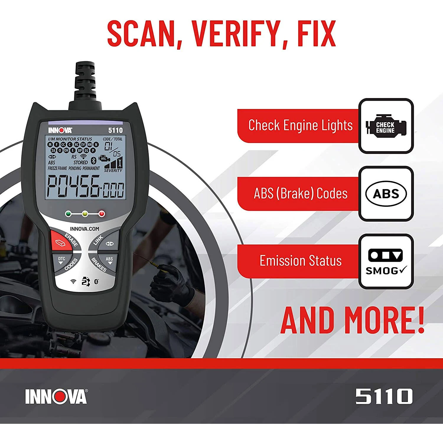 Innova 5110 CarScan Reader OBD2 Code Reader