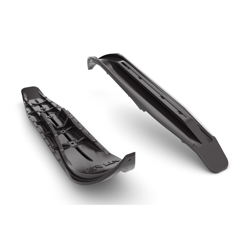 Pair of Black Slydog Attack 7" Snowmobile Skis [ATKSOLBLK]