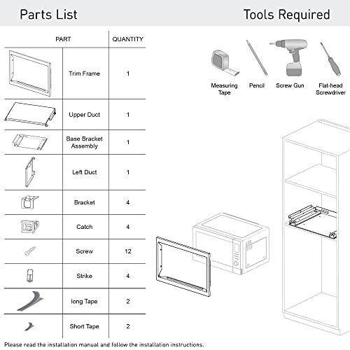 Panasonic NN-TK81KCS Microwave Oven Trim Kit, Stainless Steel