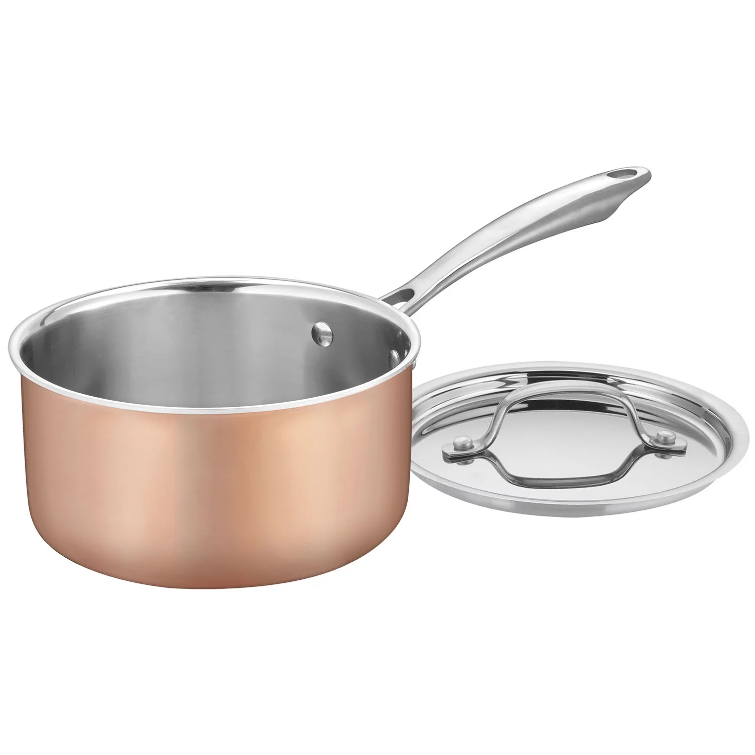 Cuisinart Copper Tri-Ply Stainless Steel 11-Piece Cookware Set CTPG-11PC