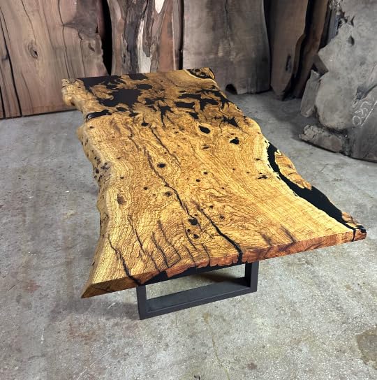 Classic Epoxy Live Edge Indoor Dining Table Epoxy Coffee Table Living Room Table Epoxy Table Top Home Décor Conference Table Wooden Table Patio Table (30" Inches Tall, 36 x 24 Inches)