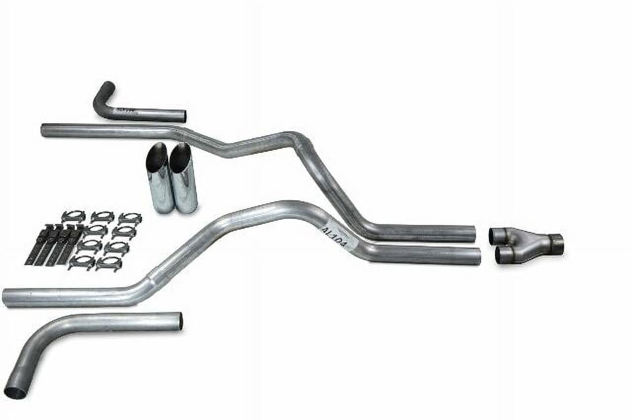 Dodge Ram 1500 09-18 2.5" Dual Exhaust Kits Y pipe Slash Tips Side Exit