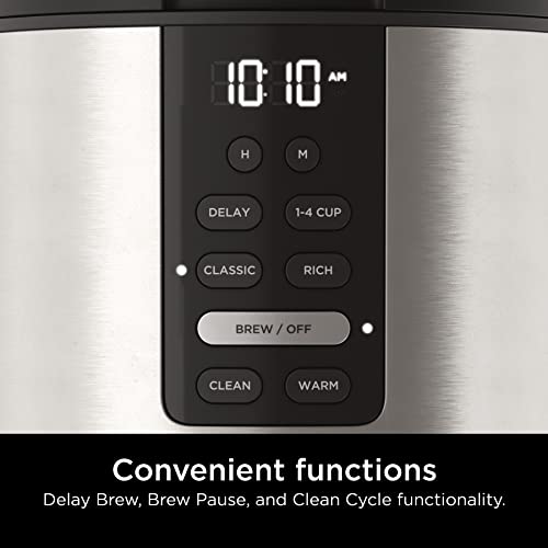 Ninja DCM200C Programmable XL 14-Cup Coffee Maker, 14-Cup Glass Carafe, With Permanent Filter, Stainless Steel