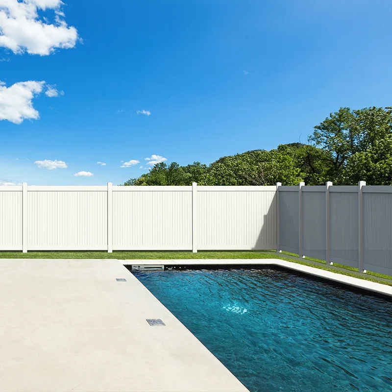 2 pcs x Privacy Fence Panels 6ft.H x 6ft.W White Vinyl Fence set of 2 Pcs - Curated Treasures Market