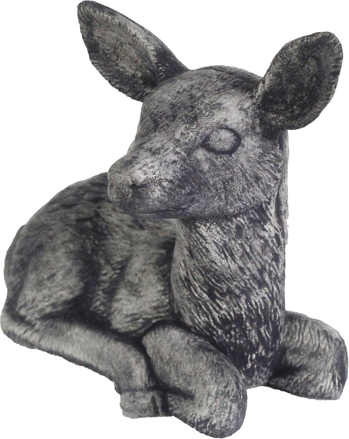 Sitting Deer Concrete Statue Sculpture Cement Deer Statue for Indoor and Outdoor Garden Decor