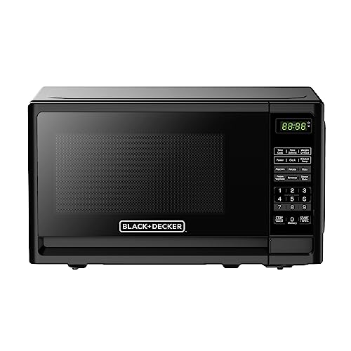 BLACK+DECKER Countertop 0.7 Cu. Ft. 700 Watts Compact Microwave Oven with LED Lighting