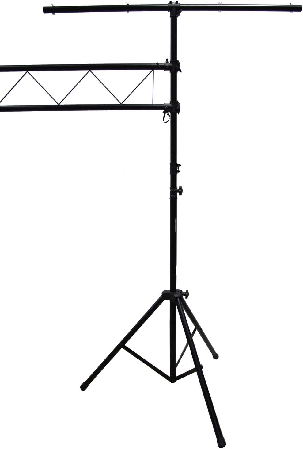 ASC Pro Audio Mobile DJ Light Stand 10 Foot Length Portable Truss Lighting System with T-Bar