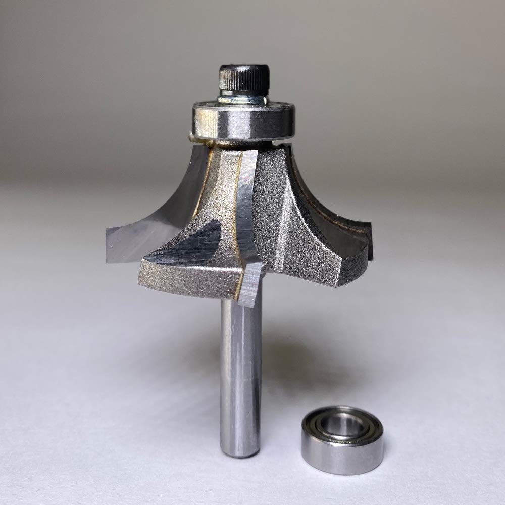 Amana Tool - 49545 Carbide Tipped 4 Flute Corner Rounding/Beading 1/2 Radius x 1-5/8 Dia x Pack of 2