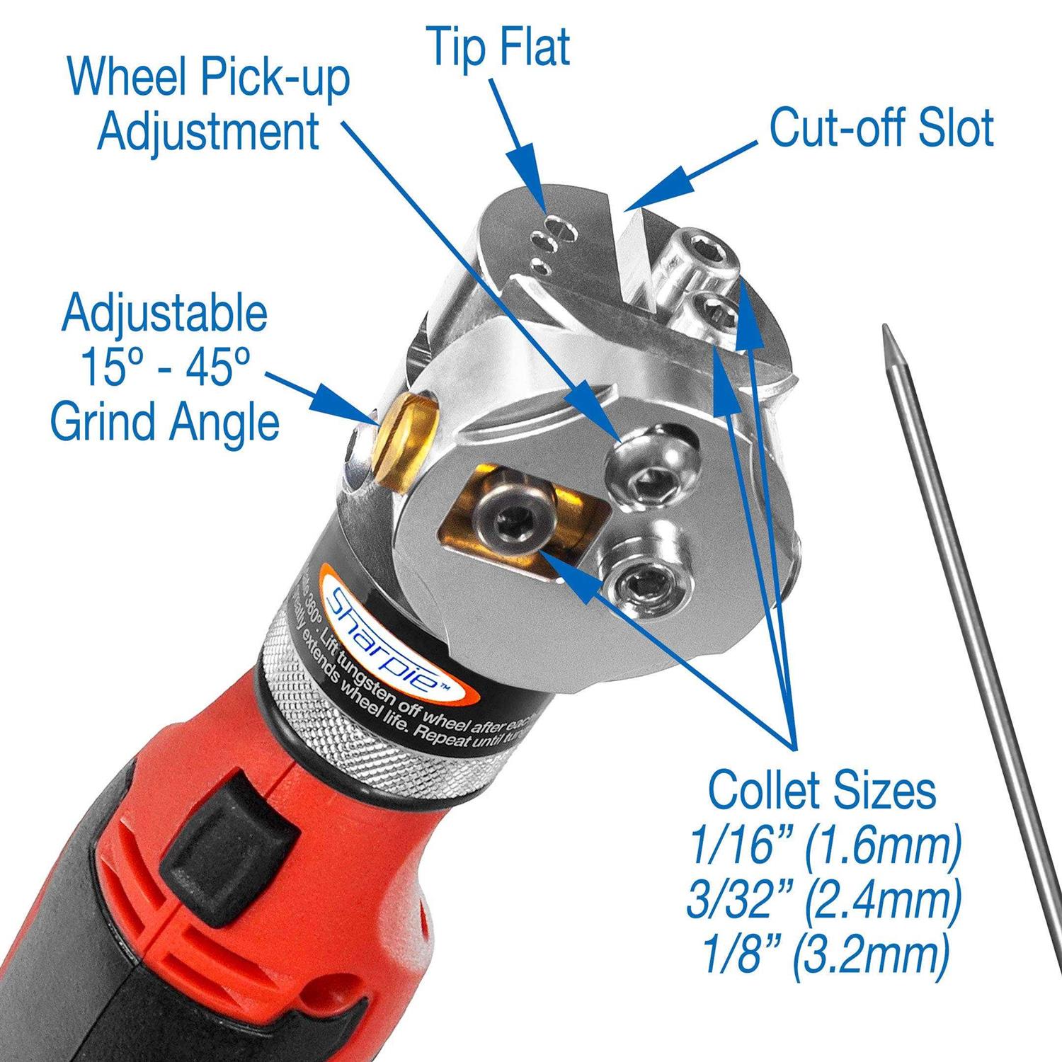 Sharpie DXCL Hand-Held Cordless Tungsten Sharpener Grinder - Shop Hardware Tools Online Store