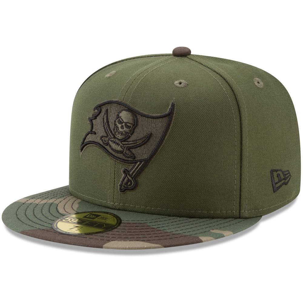 New Era Tampa Bay Buccaneers Green/Camo Woodland 59FIFTY Fitted Hat