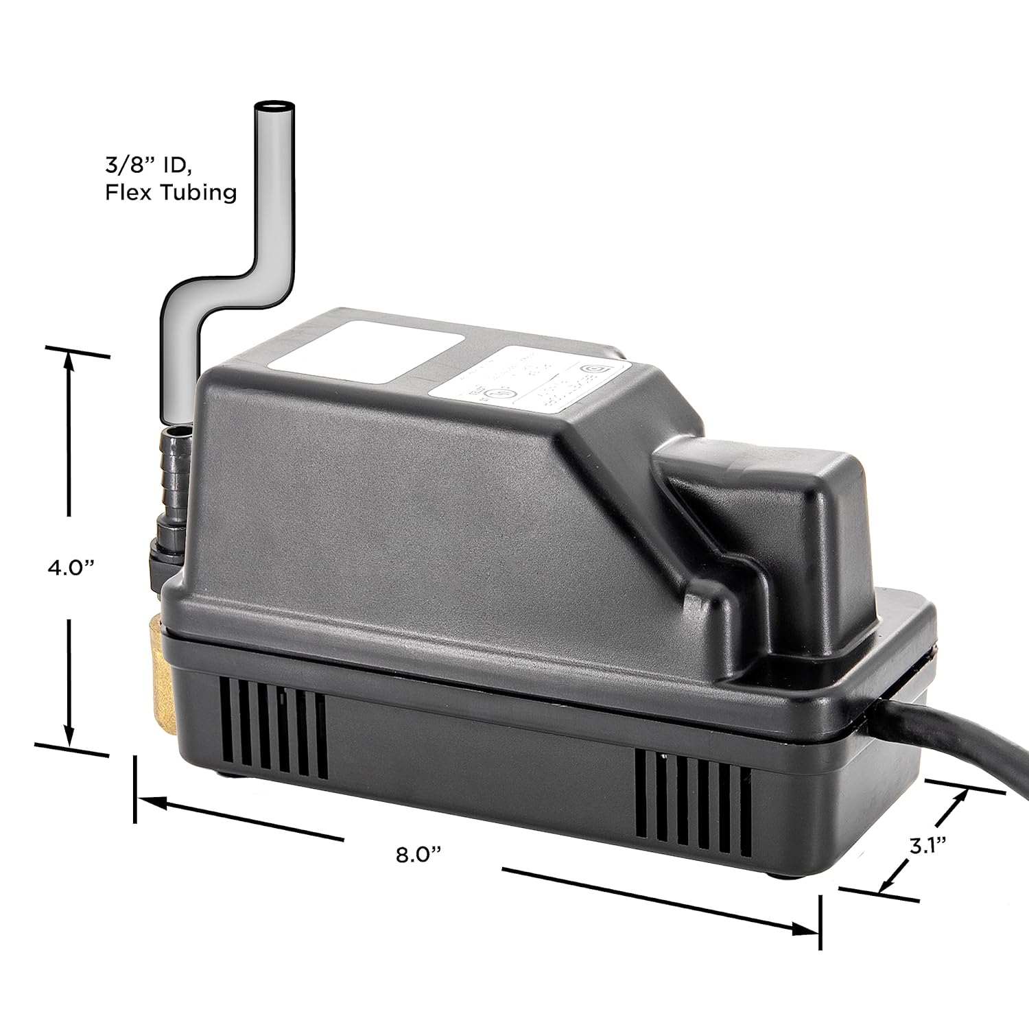 Beckett IPC13A In Pan Condensate Pump, 115V, 12 ft max lift, Submersible