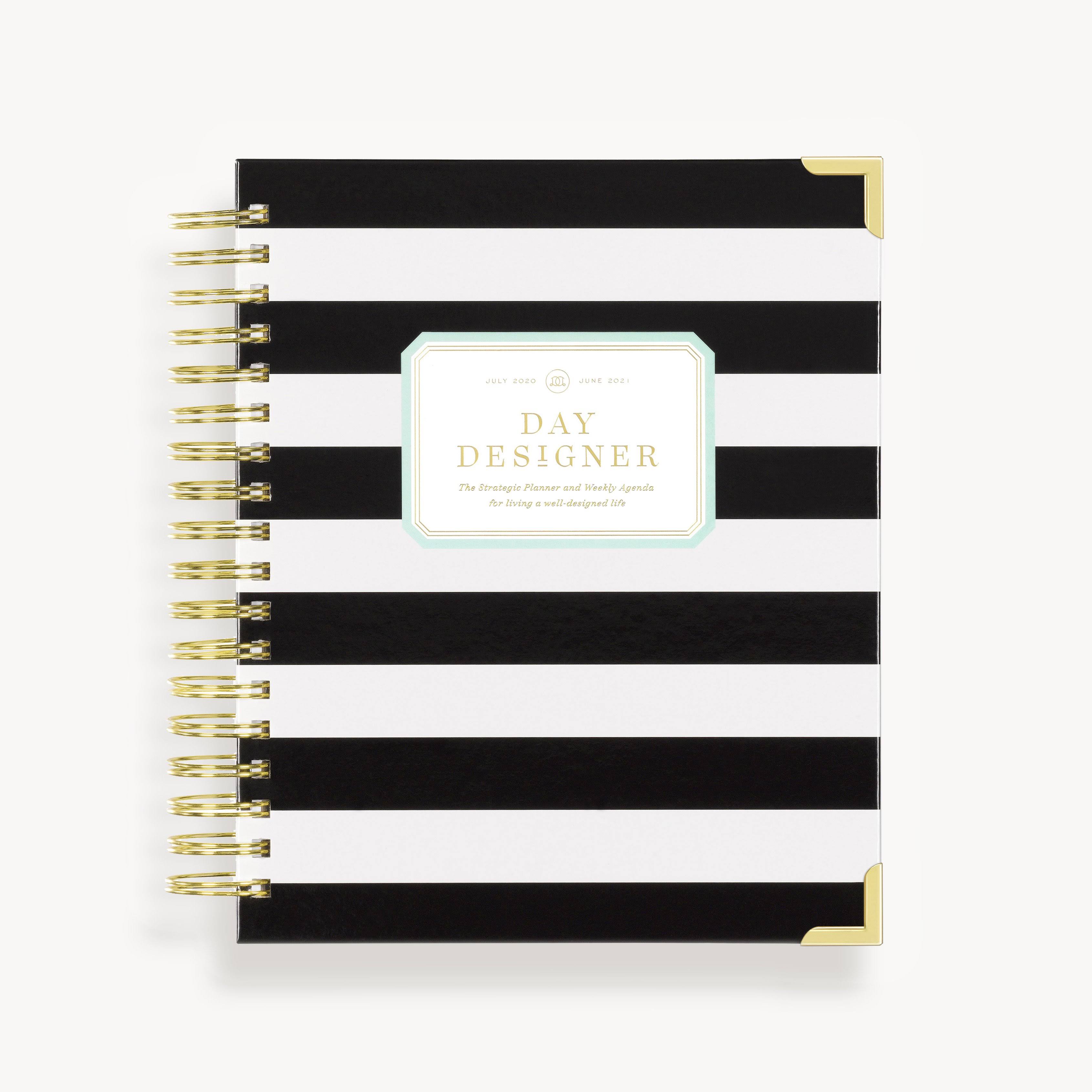 Day Designer 2021-2022 Academic Year Deluxe Weekly Planner, Life and - Black