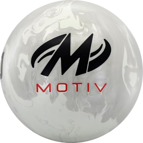 MOTIV Jackal EXJ Bowling Ball | Limited Edition | Solid White with Silver Pearl Hybrid | Available in 12-16 pounds