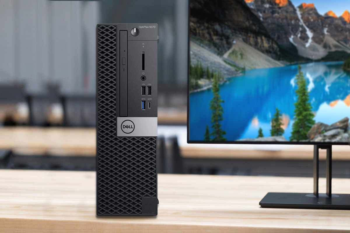Dell OptiPlex 5070 Desktop, Intel Core i7-9700 Upto 4.7GHz, 8GB RAM, 128GB NVMe SSD, DVDRW, DisplayPort, Wi-Fi, Bluetooth, Windows 10 Pro