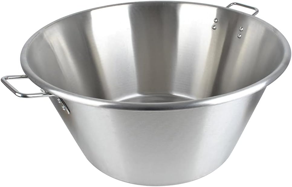 Cazo Para Carnitas Large 25 Inch x 13 Deep Braiser Birria Casserole Pot Stainless Steel - Superior Thickness