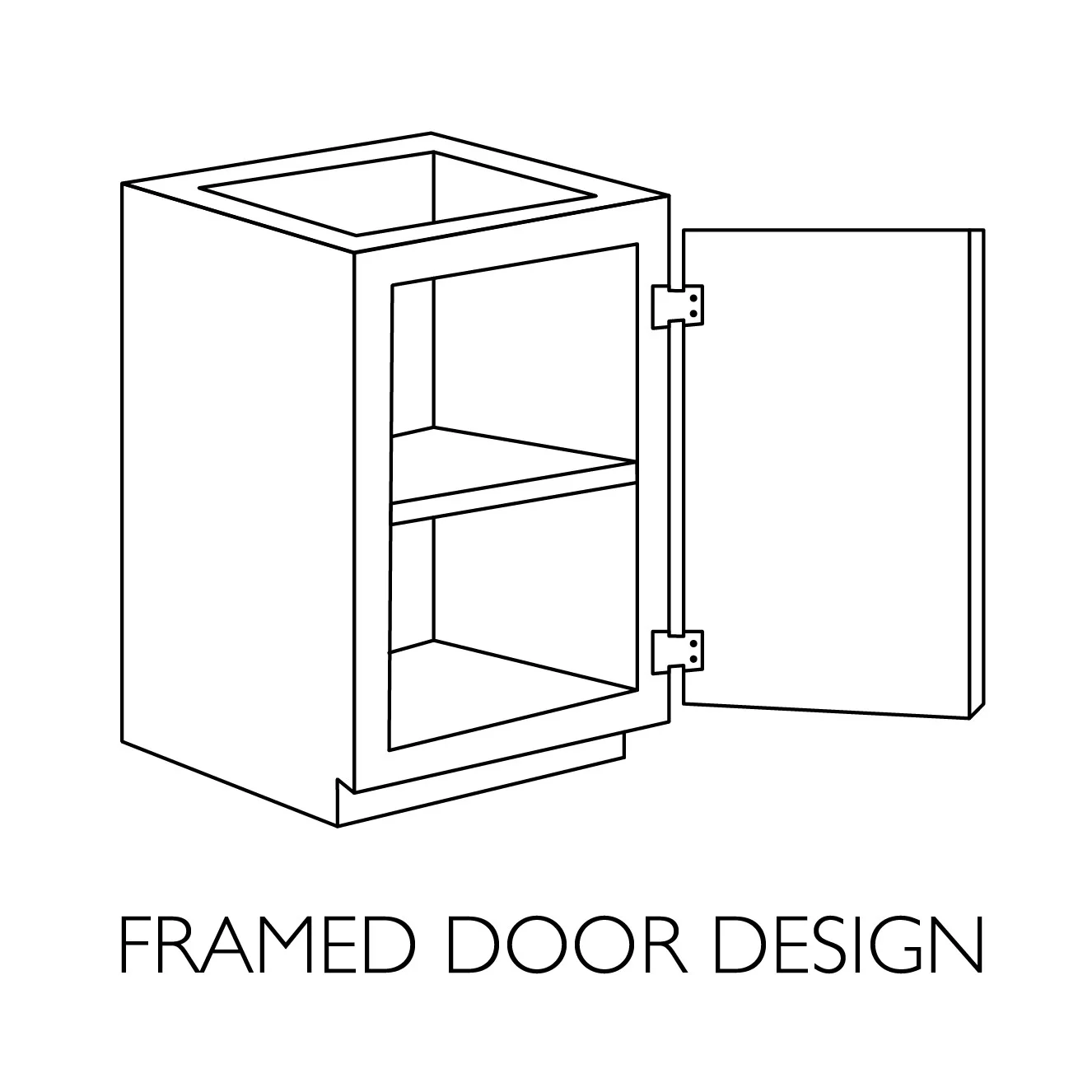 Design House 561407 Brookings Unassembled Shaker Base Kitchen Cabinet 36x34.5x24, White