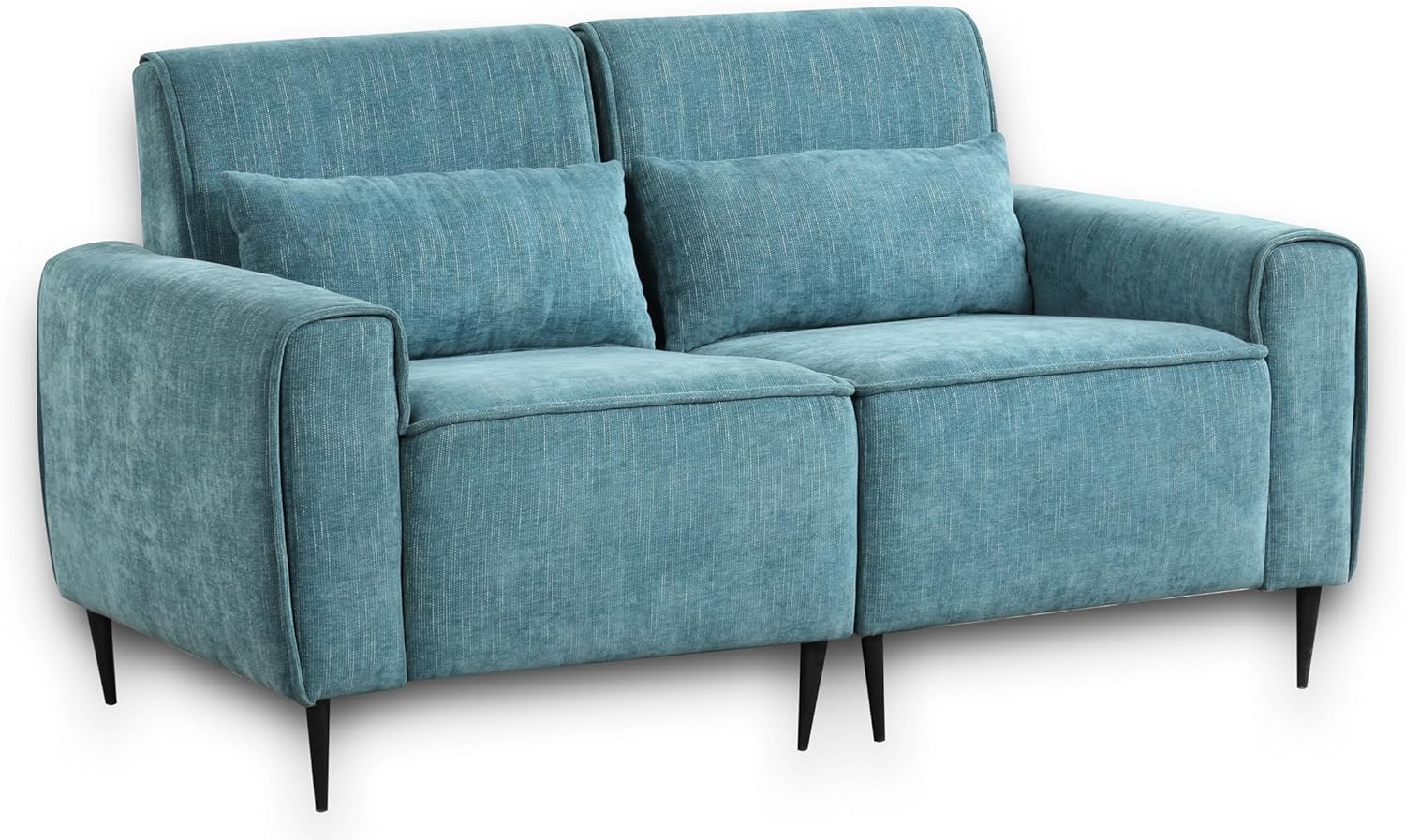GOWE Valentina 74" Blue Chenille Sofa Loveseat Living Room Set