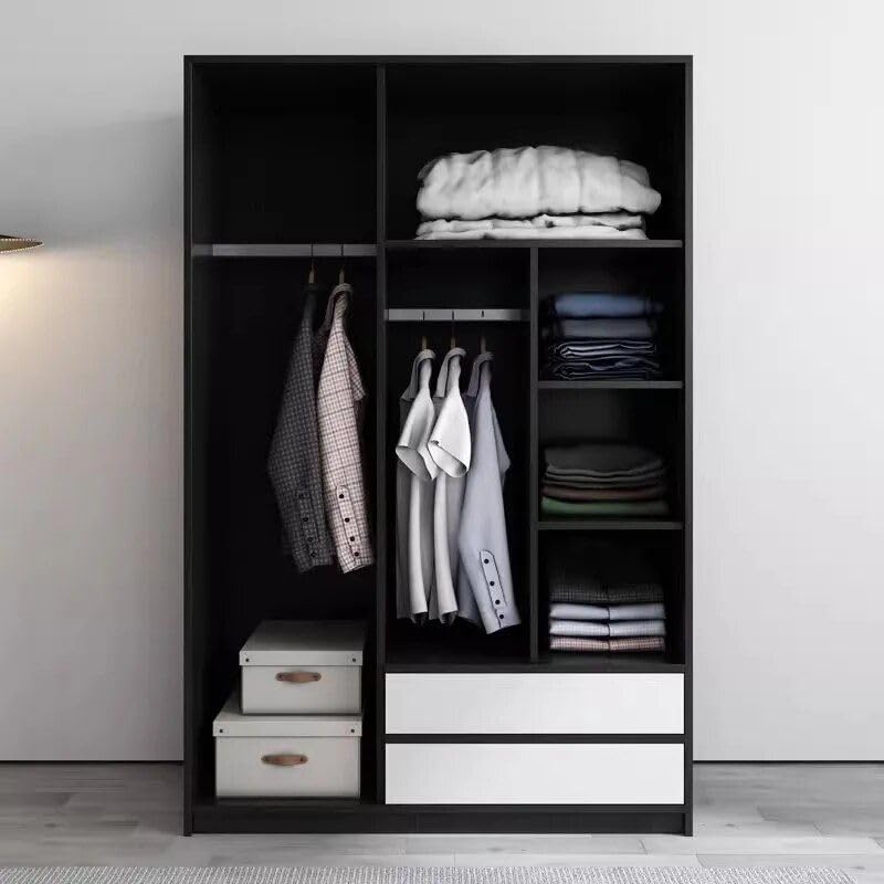 Modern Minimalist Sliding Wardrobe – Elegant and Multifunctional Home Storage Solution 47.24 in, Silver