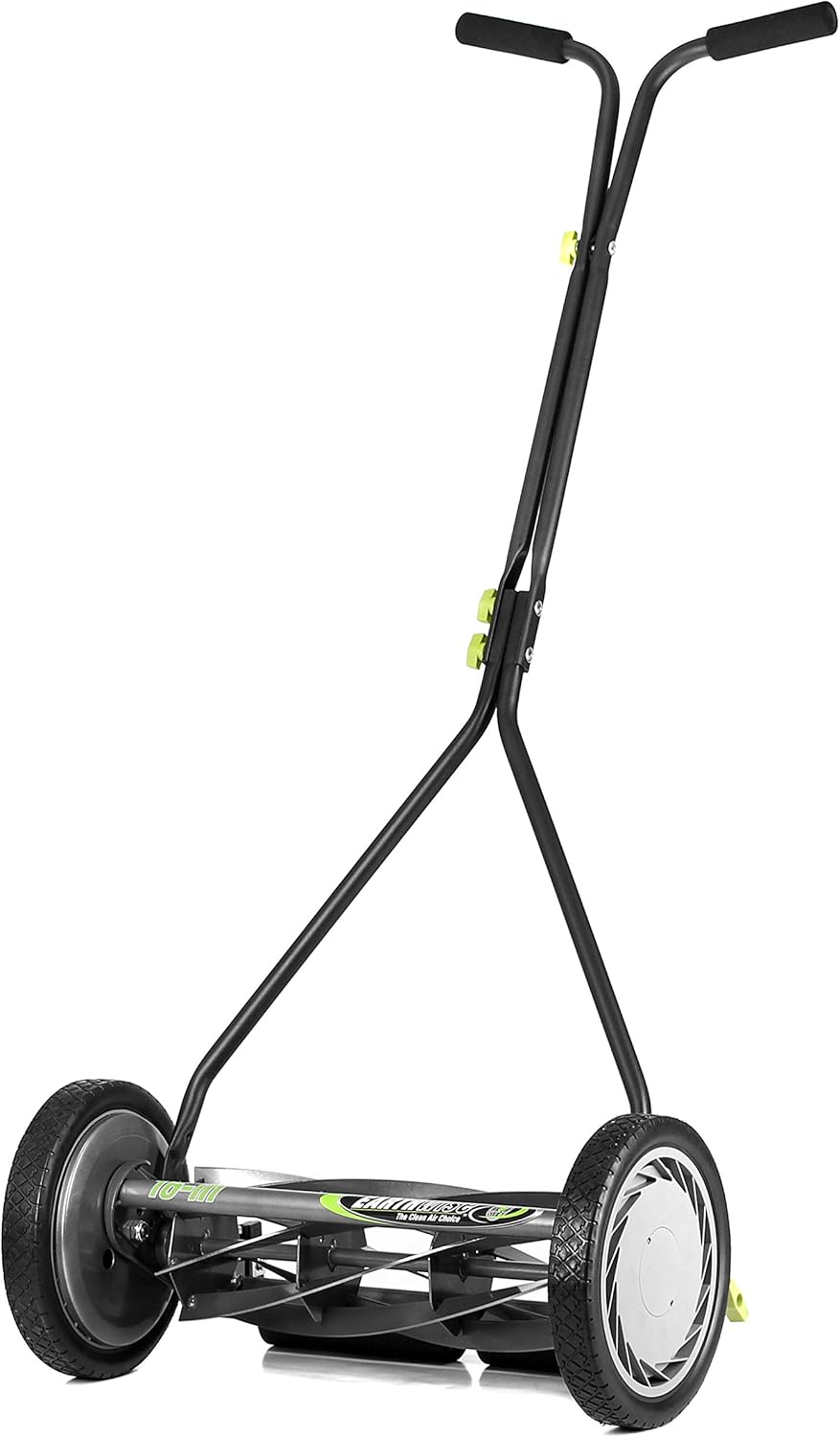 Earthwise 16-Inch 7-Blade Push Reel Lawn Mower and 14-16 Inch American Lawn Mower Grass Catcher Bundle