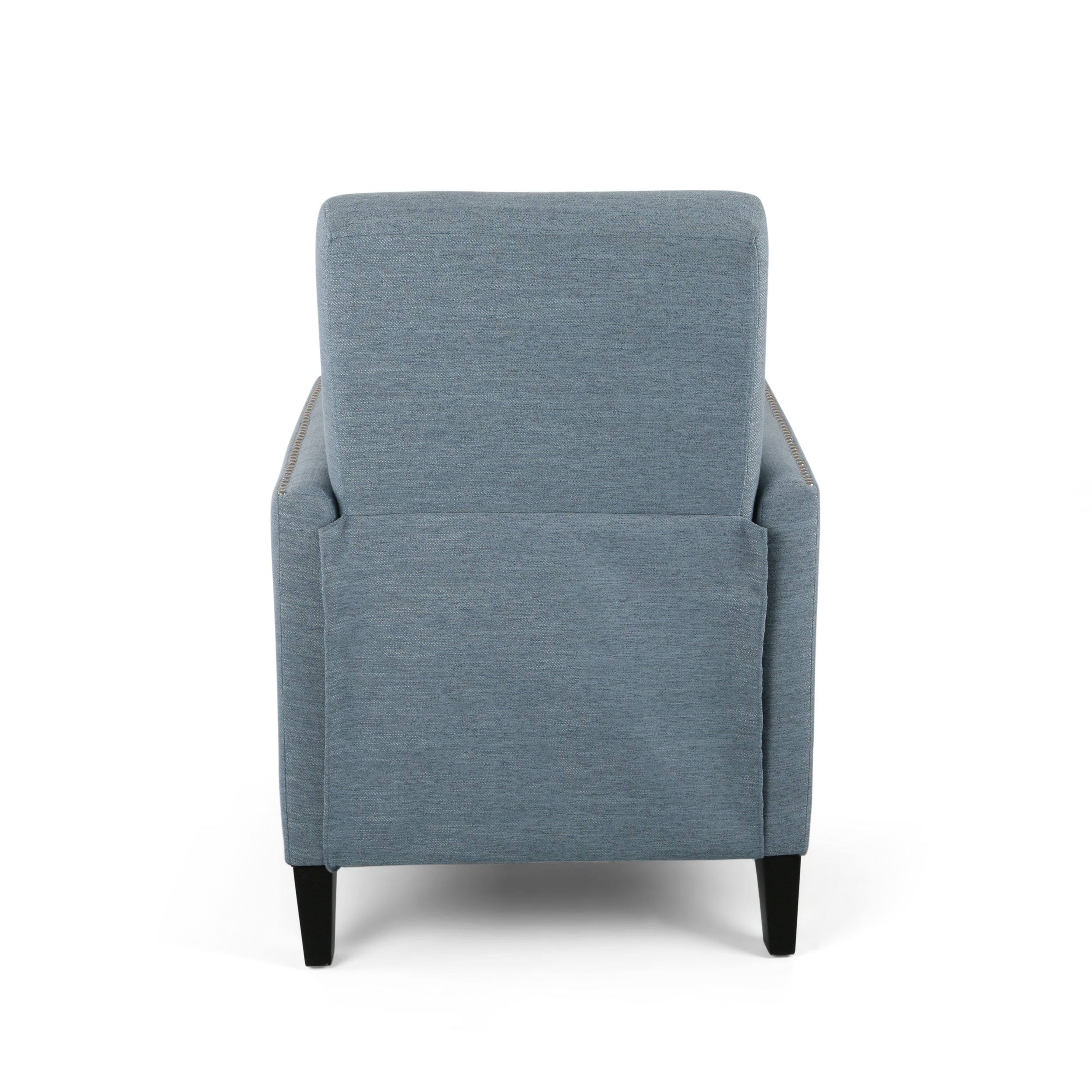 Alscot Contemporary Fabric Push Back Recliner by Christopher Knight Home - Light Blush