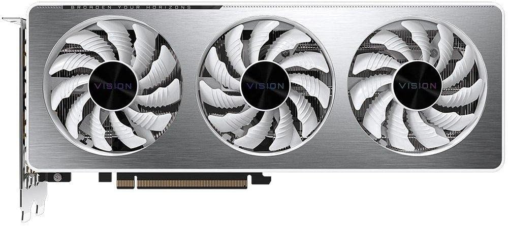 GIGABYTE GeForce RTX 3060 Vision OC 12G (REV2.0) Graphics Card, 3X WINDFORCE Fans, 12GB 192-bit GDDR6, GV-N3060VISION OC-12GD Video Card