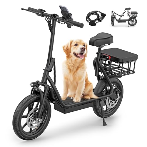 NAVIC Electric Scooter Adults,Max 19/22/27/49 Miles Ranges,Top Speed 19/22 mph,350/750W Peak Motor, Folding E-Scooter with Dual Braking Dual Suspension