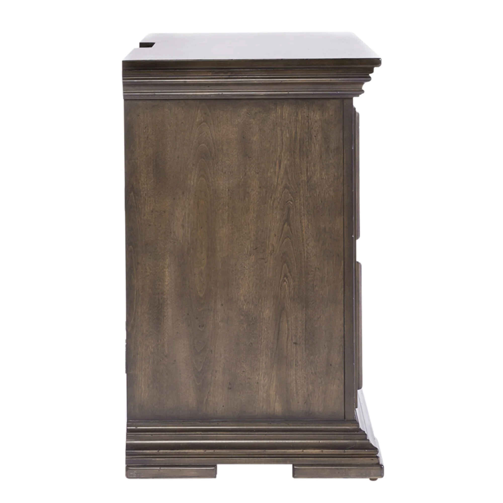 Big Valley Light Brown 2 Drawer Night Stand w/ Charging Station