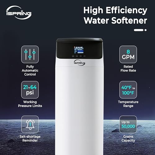 iSpring WCS50KG Whole House Water Softener System