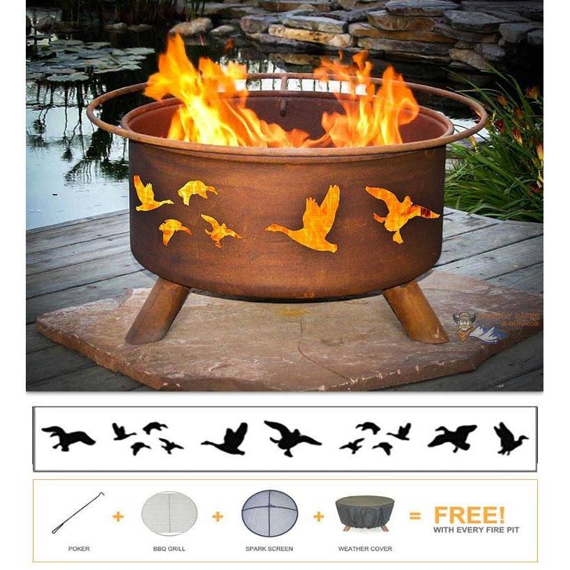 Patina Products Wild Ducks Fire Pit