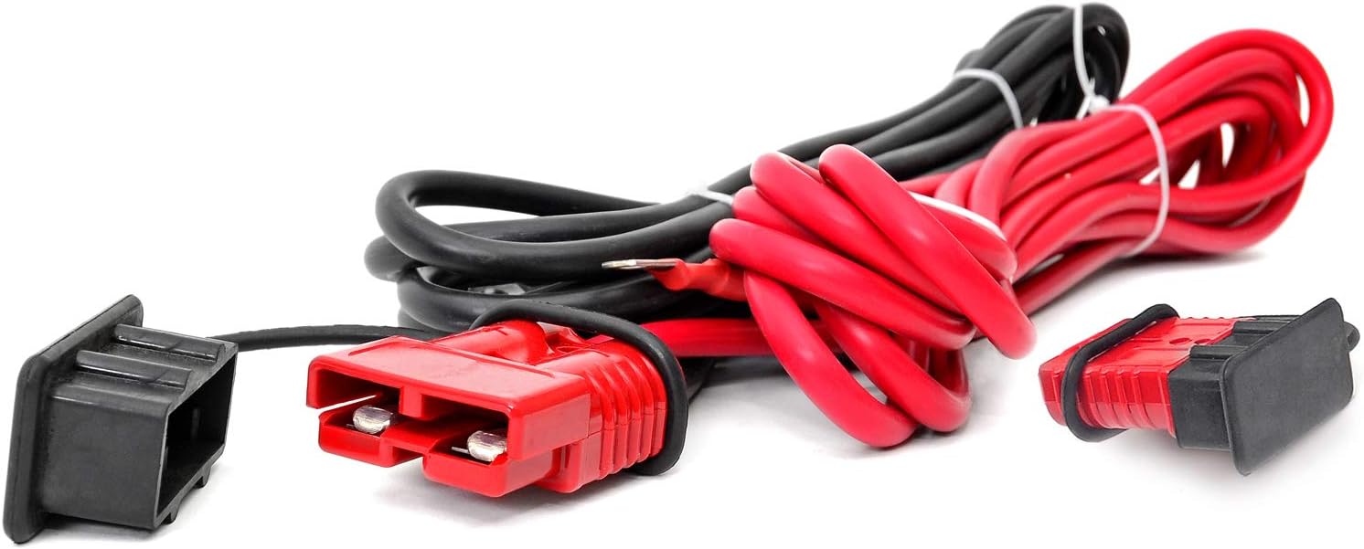 Rough Country 24 FT Quick Disconnect Winch Power Cable | Any Standard Size Winch | RS108, Black