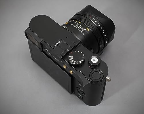LIM'S Camera Thumb Support Grip 6061 Aluminum Handgrip for Leica Q3 [Black]