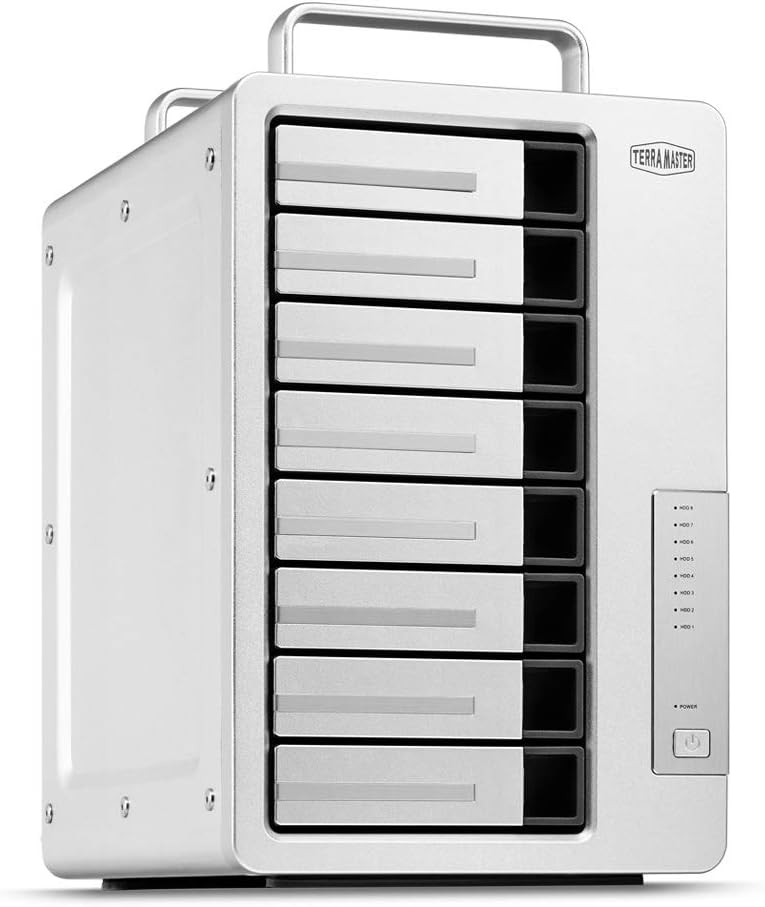 TERRAMASTER TD2 Thunderbolt 3 Professional-Grade 2-Bay External Hard Drive Enclosure RAID 0/RAID1/JBOD Hard Disk RAID Storage (Diskless)