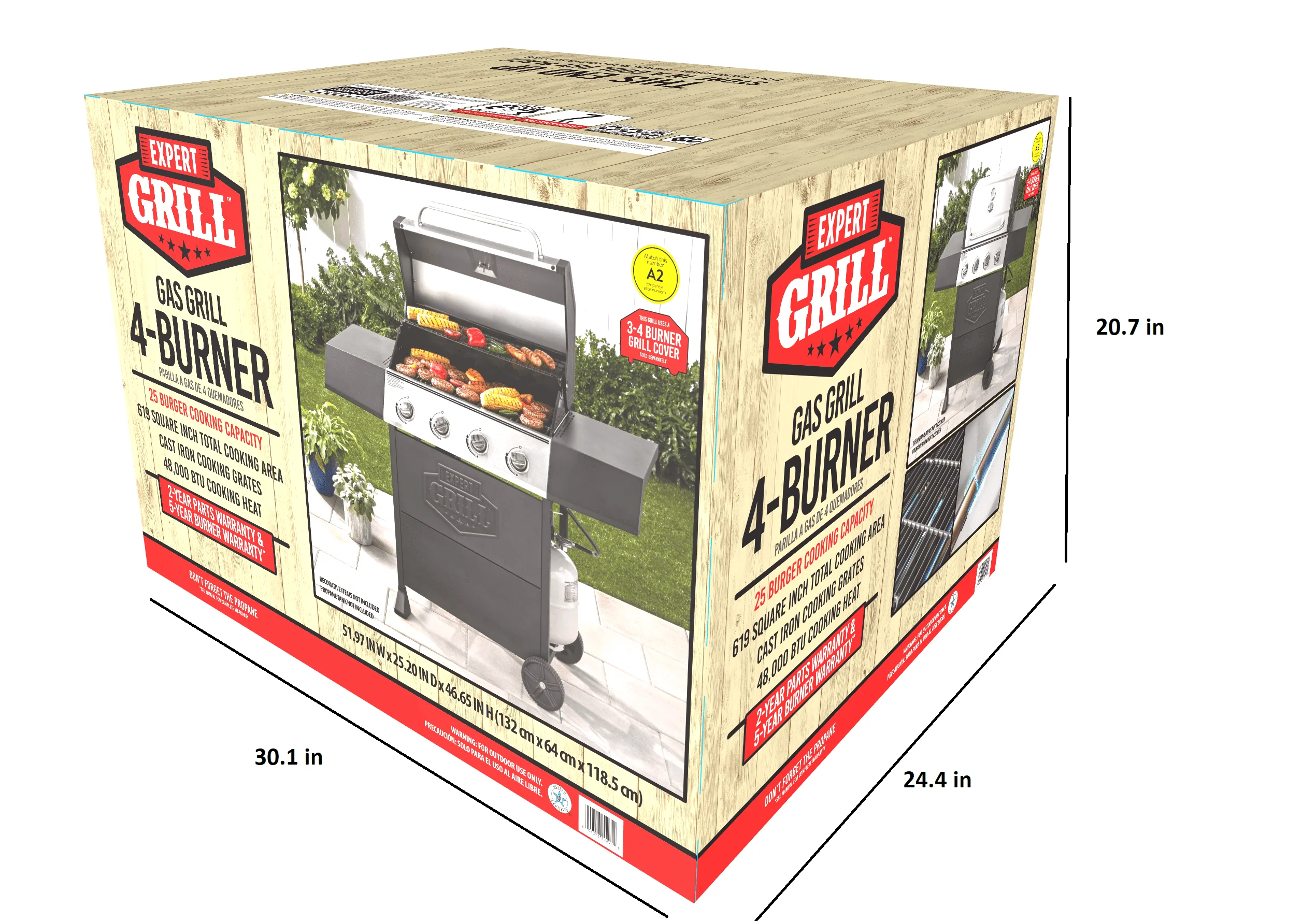 Expert Grill 4 Burner Propane Gas Grill