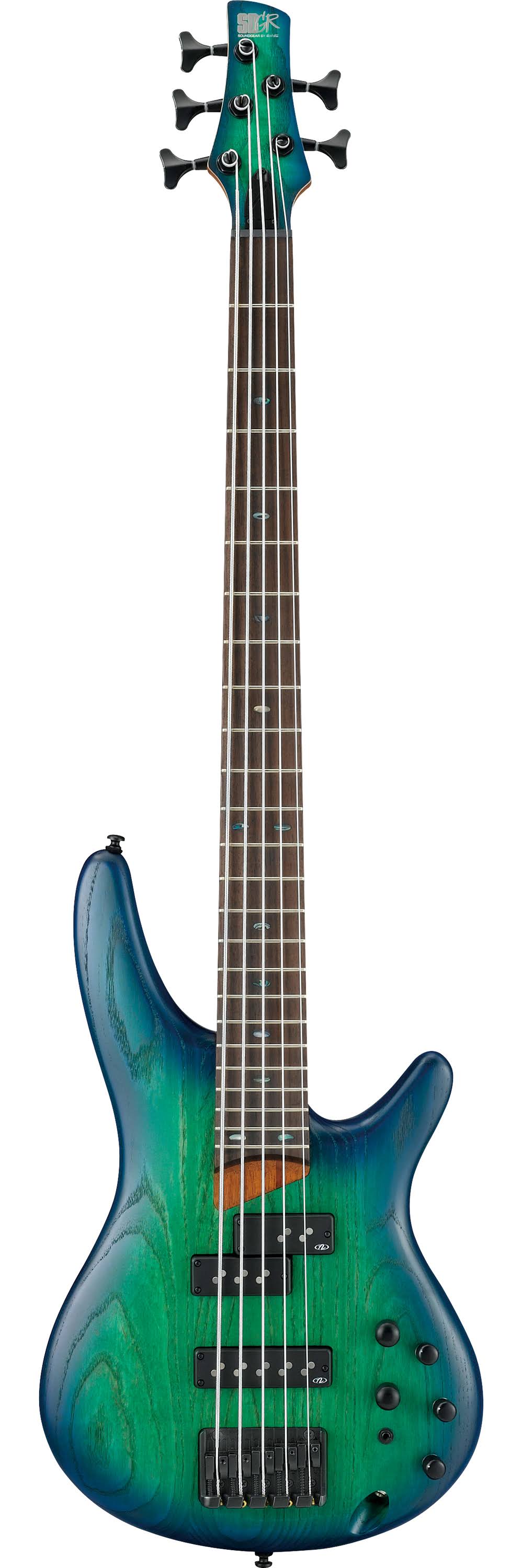 Ibanez SR655 5-String Electric Bass - Surreal Blue Burst