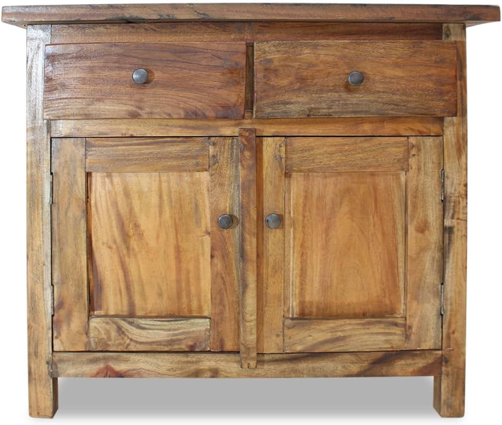 Kitchen Storage Cabinets Display Cabinet Storage Cabinet Sideboard Solid Reclaimed Wood 29.5"x11.8"x25.6" Suitable for Dining Room, Hallway, Living Room, Bedroom