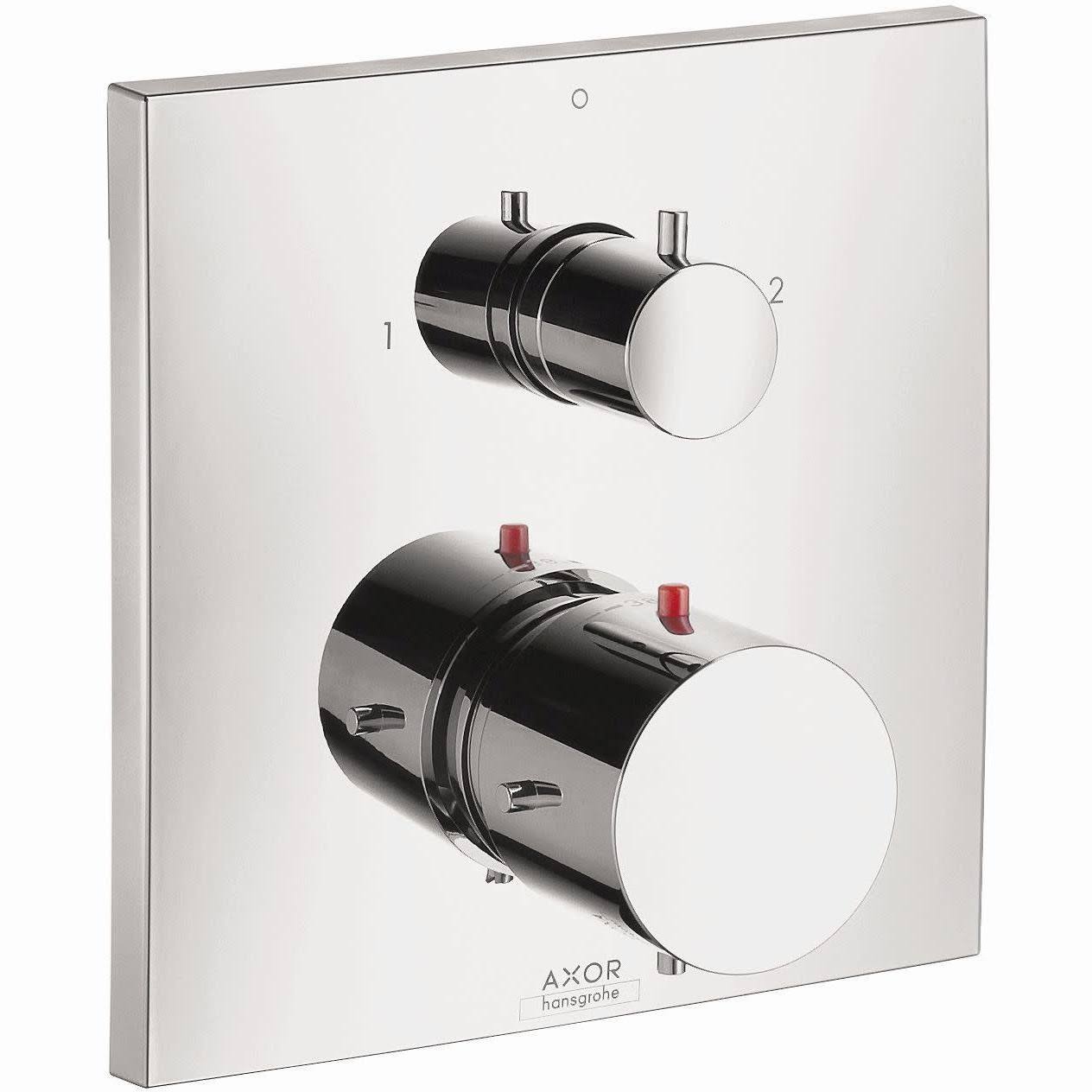 Axor 10726001 Starck x Thermostatic Trim with Volume Control and Diverter, Chrome
