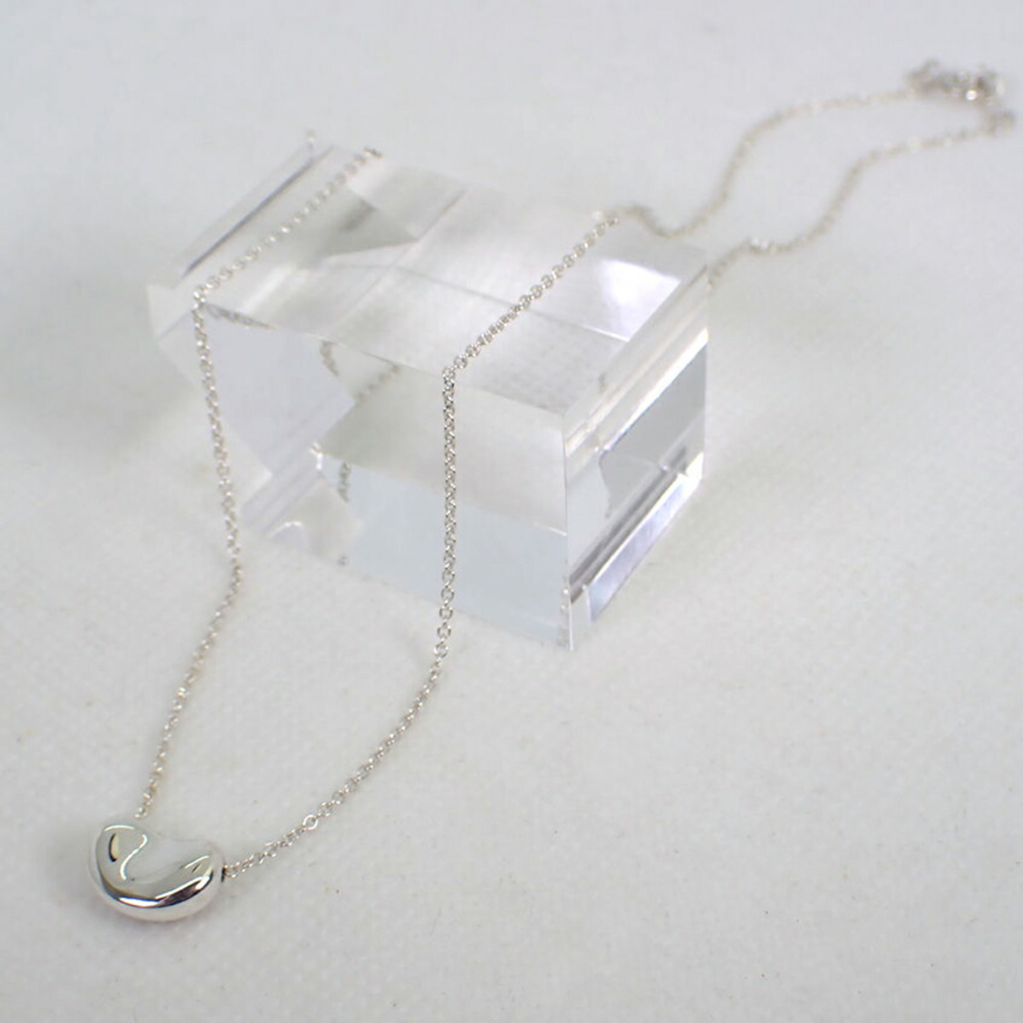 Pre-Owned TIFFANY Tiffany 925 bean pendant necklace (Good)