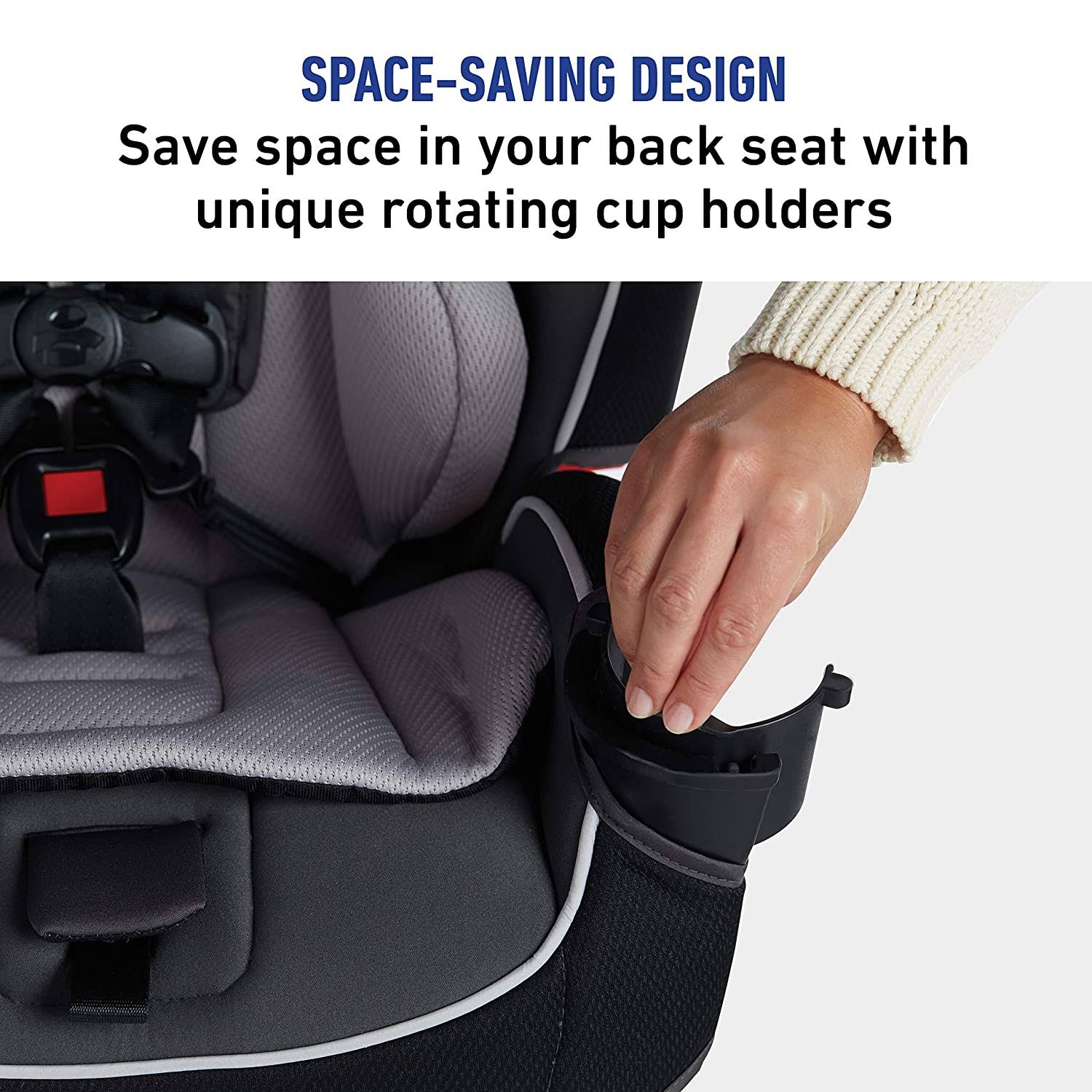 Graco Slimfit 3 in 1 Car Seat | Slim u0026 Comfy Design Saves Space in Your Back SEAT, Redmond, 2daydeliver Exclusive