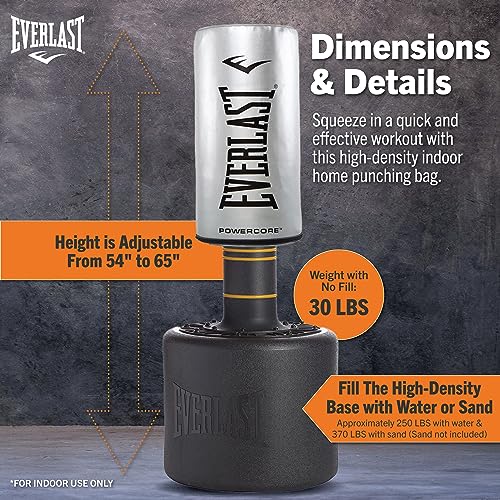 Everlast P00002200 Powercore Free Standing Heavy Bag