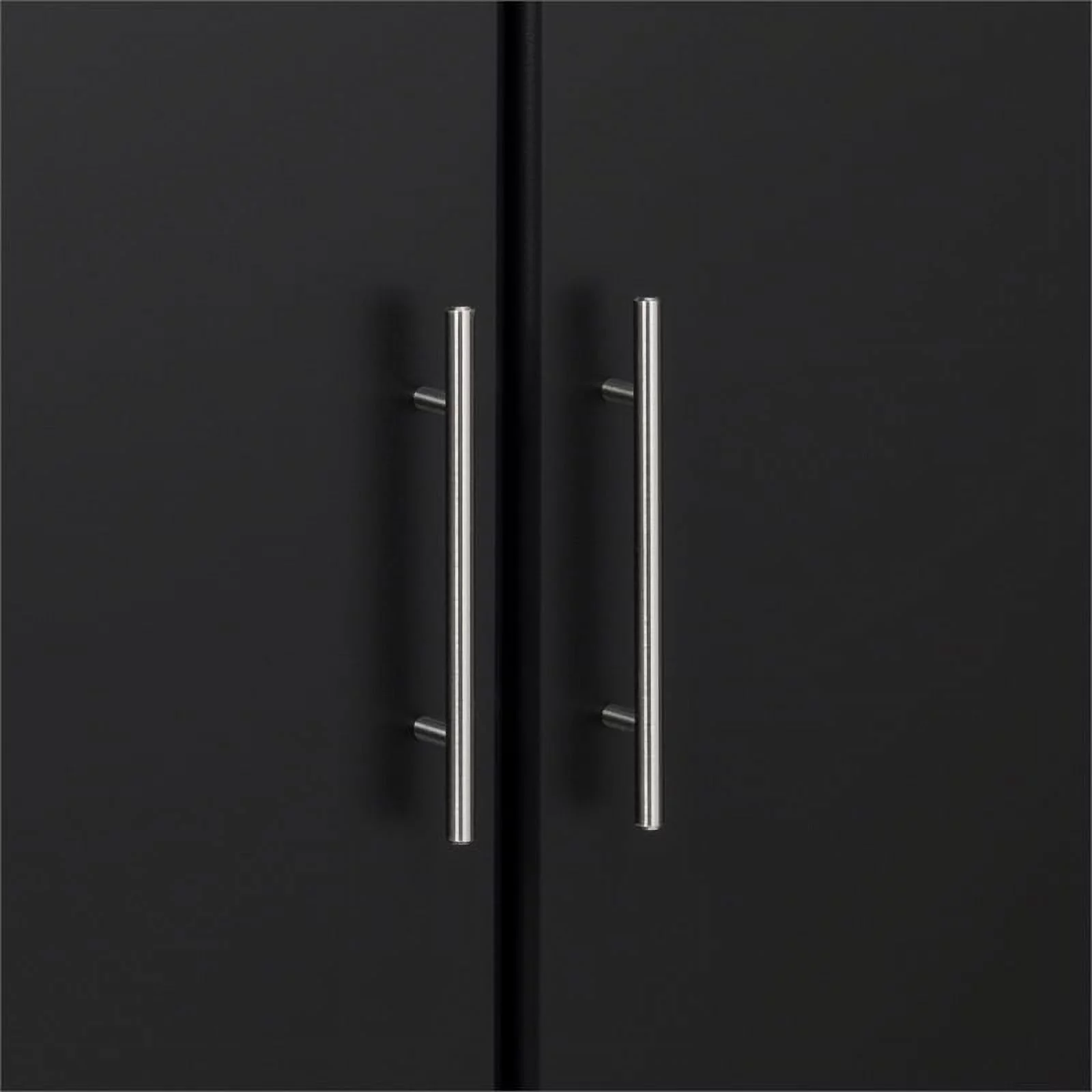 Prepac Elite 32" Storage Cabinet Armoire, Black Storage Cabinet, Linen Cabinet, Wardrobe Cabinet with Hanging Rail and Shelves 21" D x 32" W x 65" H, BESW-3264-K