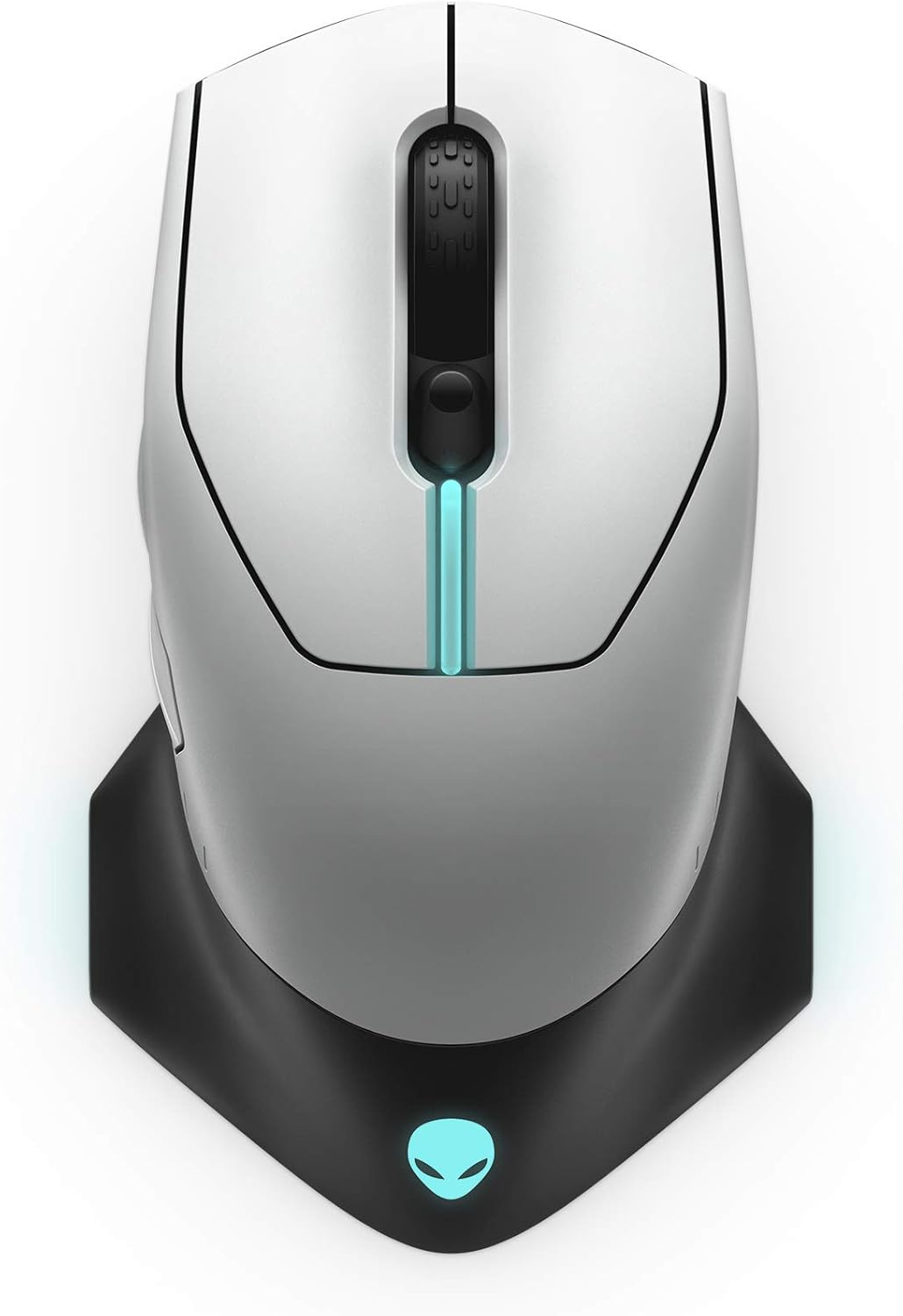 Alienware Wired/Wireless Gaming Mouse AW610M: 16000 DPI Optical Sensor - 350 Hour Rechargeable Battery Life - 7 Buttons - 3-ZONE Alienfx RGB Lighting
