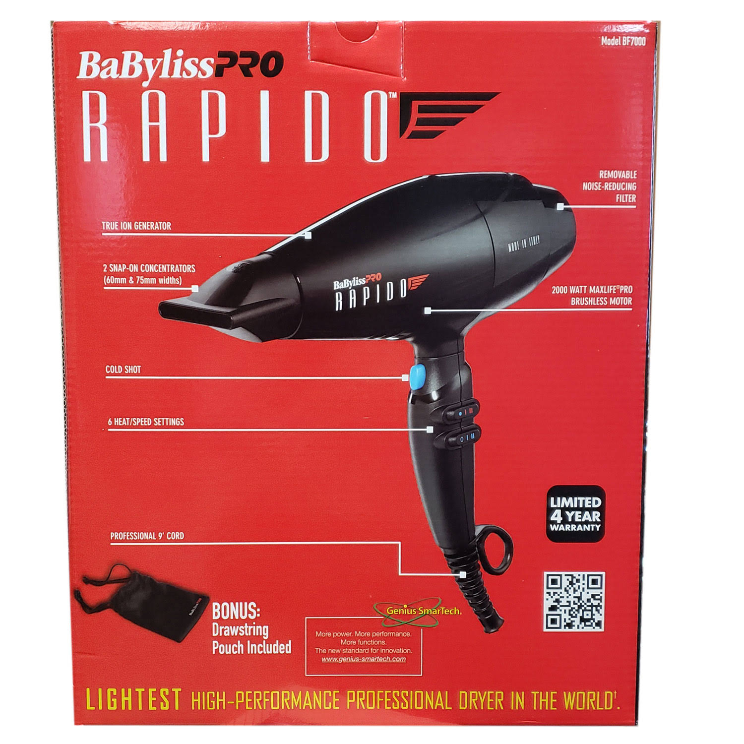 Babyliss Pro Ferrari Rapido Hair Dryer