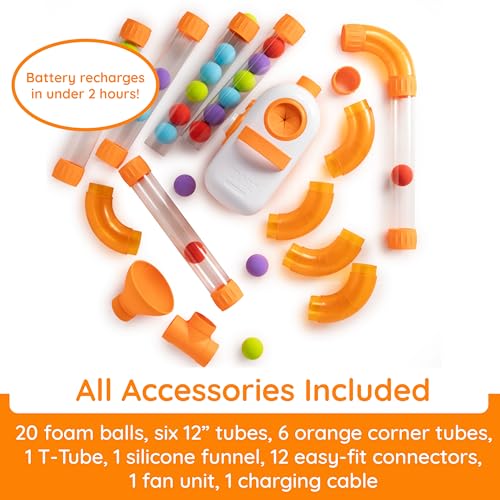 Fat Brain Toys Air Toobz, Air-Powered STEM Building Toys for Kids & Teens, Kids Building Toys, STEM Toys for 3+ Year Old