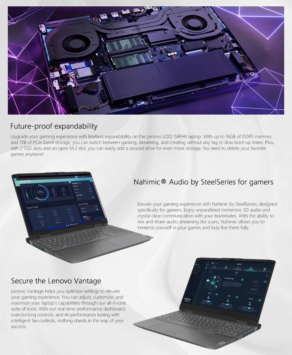 Lenovo LOQ 15.6" Gaming Laptop, 144Hz IPS, Intel Core i5-13420H (4.60GHz), 32GB RAM 2TB Storage, NVIDIA GeForce RTX 3050 Laptop GPU, Backlit KB, Win11, Storm Grey, W/GaLiMu