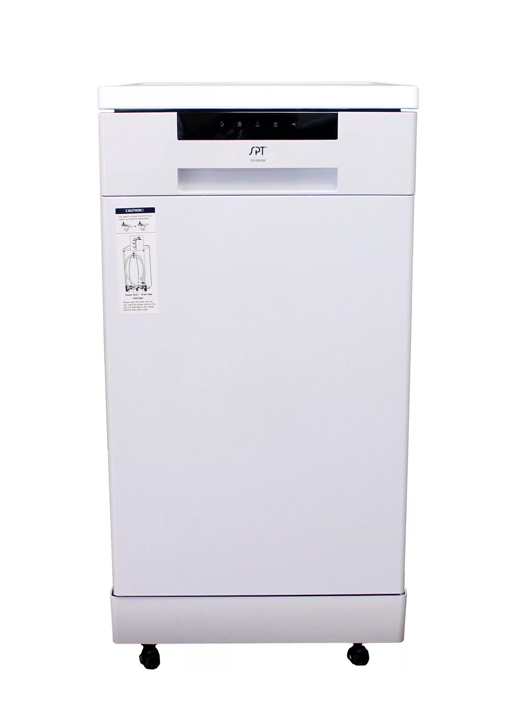 Sunpentown 18" Portable Dishwasher, Energy Star, White SD-9263W