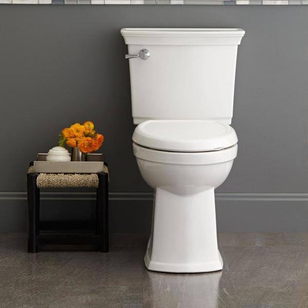 American Standard Optum Vormax Complete Right Height 2-Piece 1.28 GPF Elongated Toilet in White