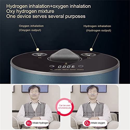 Hydrogen Inhalation Machine 2 in 1Portable, HO-Separation Dual-Output Inhaler, 99.99% High Purity H2 Water Generator, PEM Electrolysis Water Technology