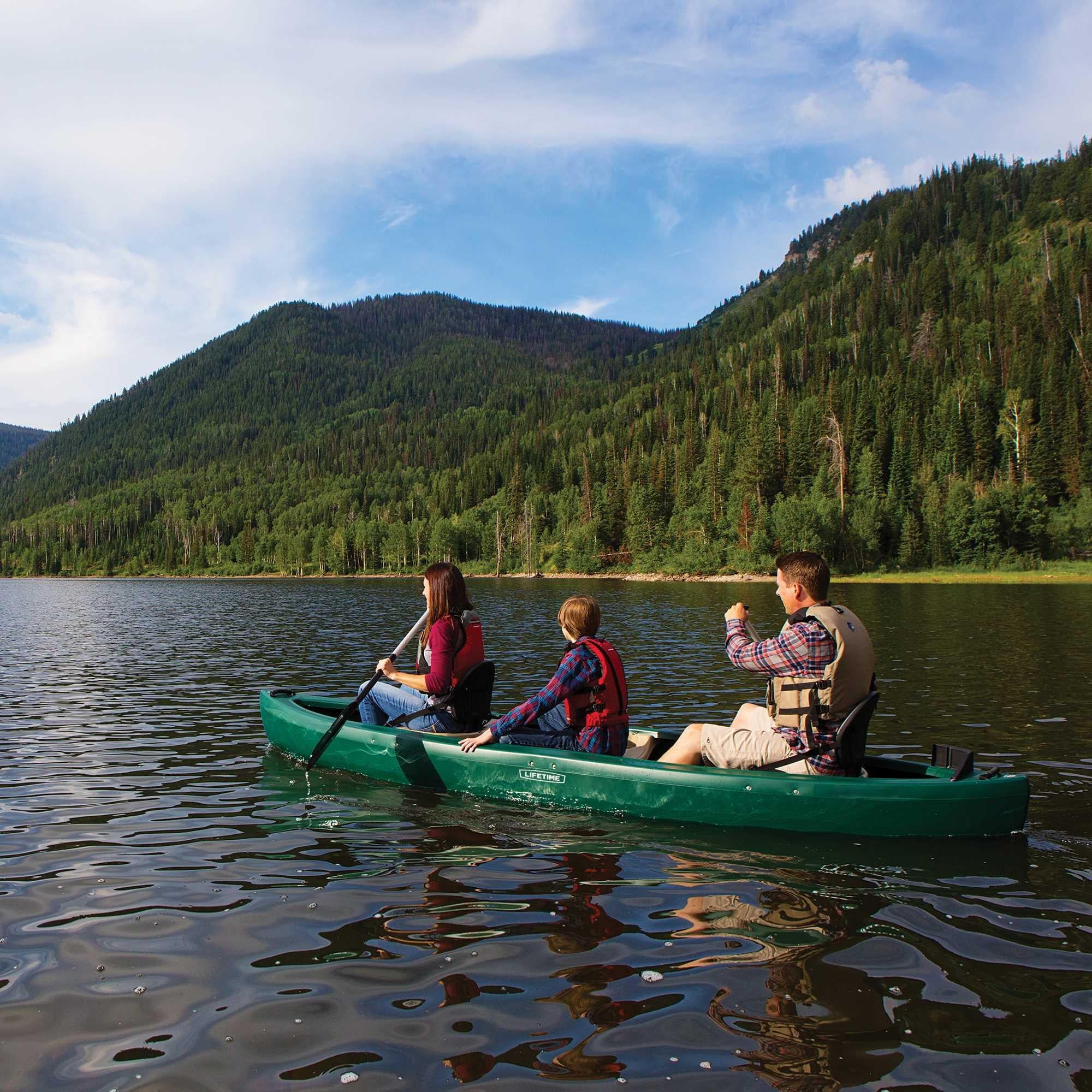 Lifetime Wasatch 130 Canoe - Forest Green - 90561